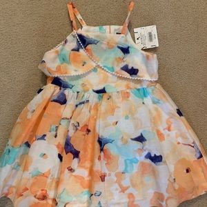 NWT Janie and jack Floral dress 18-24m